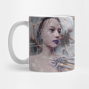 3D ART WOMAN GLITCH Mug